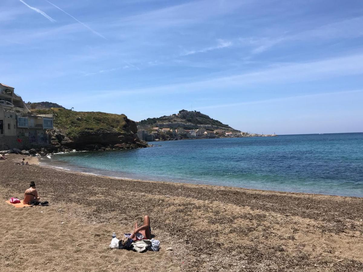 Le Cabanon Bleu Sur La Plage Marseille Kültér fotó